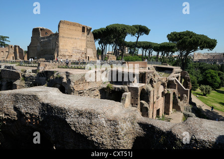 Römische Ruinen, Palatin, Rom, Italien, Europa Stockfoto