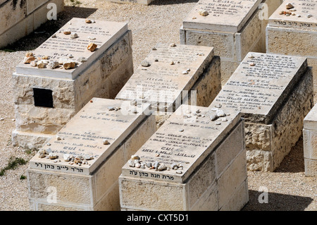 Jüdischer Friedhof, Jerusalem, Israel, Naher Osten Stockfoto