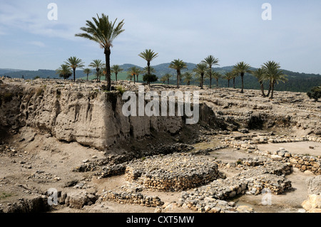 Archäologische Stätte von Megiddo, Israel, Nahost Stockfoto