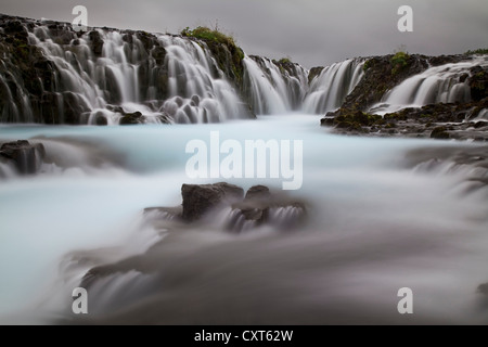 Bruarfoss Wasserfall, einem Wasserfall auf dem Bruara Fluss, southern Island, Europa Stockfoto