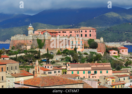 Forte Falcone, Portoferraio, Elba, Toskana, Italien, Europa Stockfoto