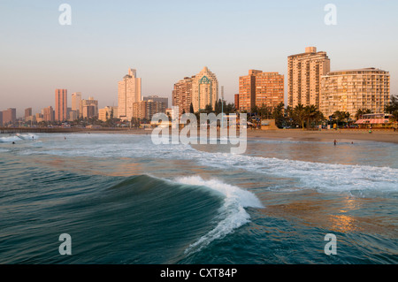 Skyline, Küste, Durban, KwaZulu-Natal, Südafrika, Afrika Stockfoto