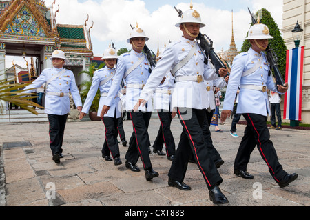 Wachen, Grand Palace oder königlicher Palast, Bangkok, Thailand, Asien Stockfoto