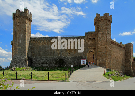 Festung in Montalcino, Toskana, Italien, Europa Stockfoto