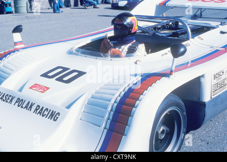 Ein Jahrgang kann bin Porsche 917 auf der Monterey Historic Autorennen Stockfoto