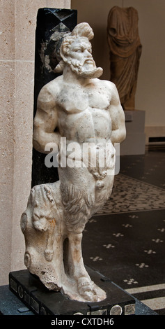 Marmor Statue des Pan (Ziege Gott) römische Periode 1. / 2. Jh. n. Chr. Stockfoto