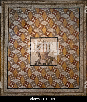 Mosaischen Etage Villa Daphne in der Nähe von Antiochia Antakya Türkei 2. Jh. n. Chr. Roman Stone Fliesen Glas 226 X 251 cm Stockfoto