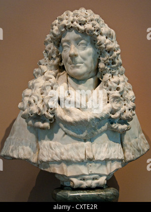 Büste des Marquis Jean Deyde von Christophe Veyrier (1637 – 1689) Datum: ca. 1684 französischer Marmor 63cm Frankreich Stockfoto