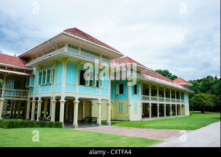 Mrigadayavan Palace ist ein Sommer-Palast von König Rama VI. Es liegt am Strand von Cha Am in Provinz Phetchaburi, Thailand. Stockfoto