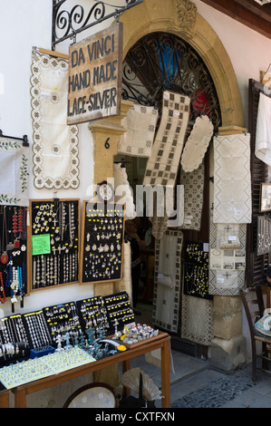 dh Lefkosia-NICOSIA Zypern alte Stadt Süd Nikosia Silber Schmuck Handwerksbetrieb zu produzieren Stockfoto