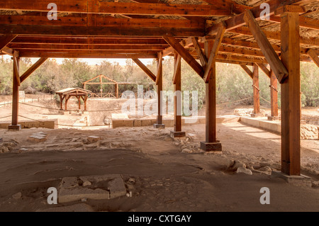 Kirche-Ausgrabung, Taufstätte, Bethany über dem Jordanien, Jordanien Stockfoto