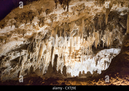 Carlsbad Caverns in New Mexico Höhle Wohnlandschaft Stockfoto
