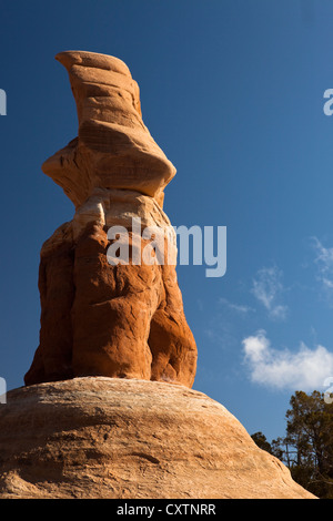 Hoodoo Felsformationen an Teufels Garten entlang Hole in the Rock Road im Grand Staircase-Escalante National Monument Stockfoto