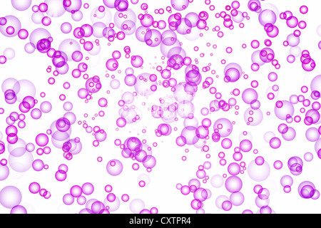 Fantastische leistungsstarke blasen Hintergrund design Illustration Stockfoto