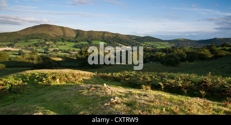 Caer Caradoc, Kirche Stretton, Shropshire Hügel Stockfoto