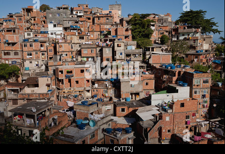 Morro Cantagalo Favela Rio de Janeiro Brasilien Stockfoto