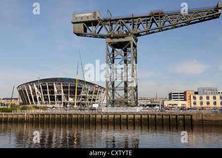 Baustelle der Scottish Hydro Arena in Glasgow, Schottland, Großbritannien Stockfoto