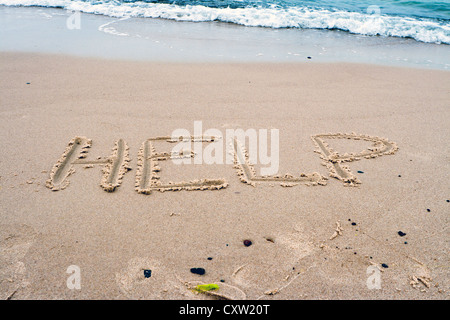 Hilfe-Wort Stockfoto