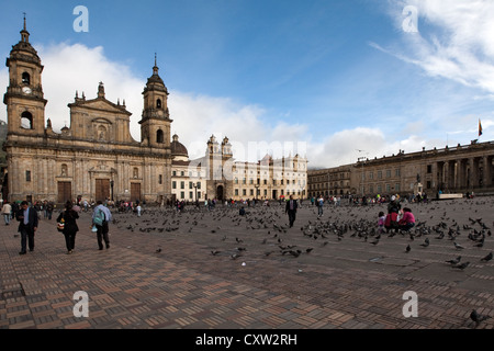 Catedral Primada de Colombia, Plaza de Bolivar, La Candelaria, Bogota, Kolumbien Stockfoto