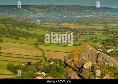 Cheddar Reservoir Somerset fotografiert von Gauner Weg auf der Wessex-Spaziergang Stockfoto