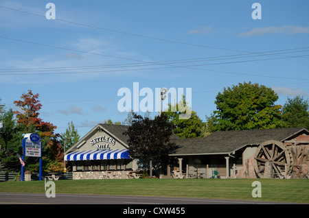 Die Siedler Mühle Golfplatz in Northwoods Stadt von Minocqua Wisconsin WI Stockfoto