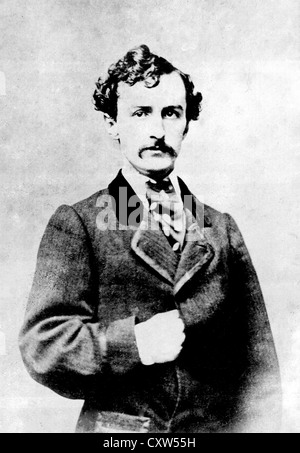 JOHN WILKES BOOTH (1838-1865) amerikanischen Bühnenschauspieler der Präsident Lincoln am 14. April 1865 ermordet Stockfoto