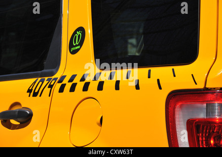 New York City Taxi Cab Detail Nahaufnahme Stockfoto