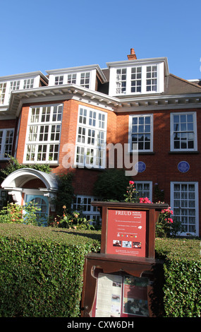 Außenseite des Freud-Haus-Museum Hampstead London Oktober 2012 Stockfoto