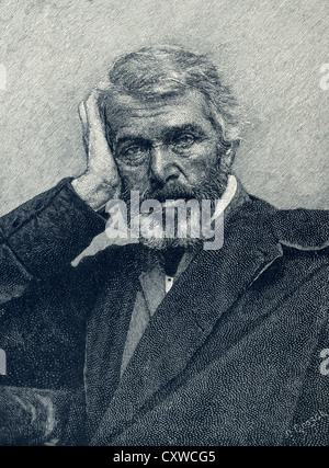 Thomas Carlyle war ein britischer Mann der Buchstaben. Nach seiner Tätigkeit als Lehrer wurde er der Dolmetscher der deutschen Romantik. Stockfoto