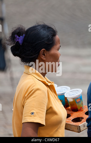 Porträt einer Frau in Jakarta, Indonesien Stockfoto