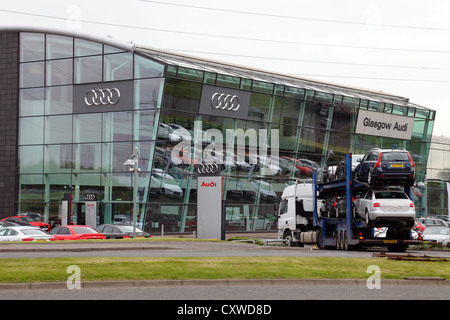 Die Glasgow Audi Auto Autohaus, Schottland, Vereinigtes Königreich Stockfoto