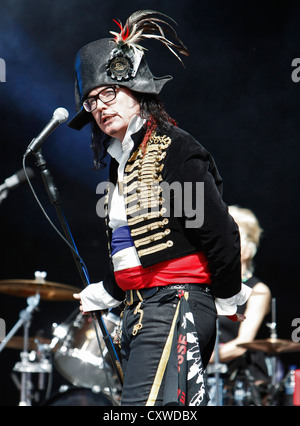 Adam Ant live auf der Bühne beim Bestival Festival September 2012 auf der Isle of White, England. Stockfoto