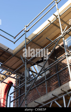 Abriss und Wiederaufbau arbeiten Salisbury England UK Stockfoto