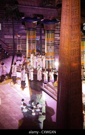 Aida von Giuseppe Verdi, Performance in der Arena von Verona, Italien Stockfoto