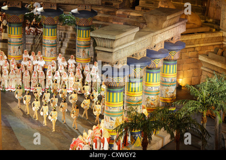 Aida von Giuseppe Verdi, Performance in der Arena von Verona, Italien Stockfoto