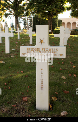 Grab von Corporal Freddie Stowers Empfänger der Congressional Medal Of Honor Stockfoto