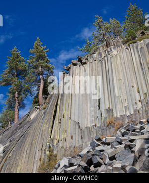 Devils Postpile Nationaldenkmal Stockfoto