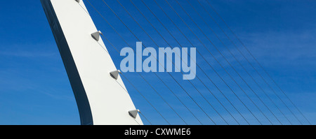 Santiago Calatrava Sundial Bridge in Redding, Kalifornien. Stockfoto