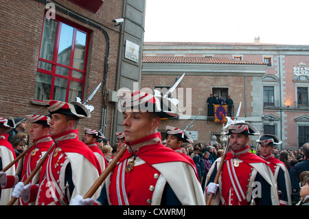 Hellebardier ist Christus Prozession. Madrid, Spanien. Stockfoto