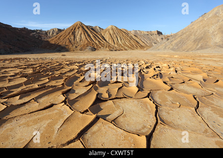 Rissigen Boden in der Wüste Stockfoto