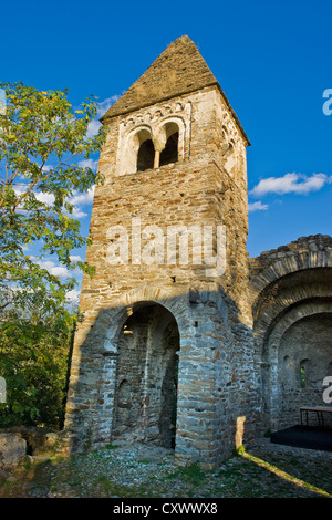 Italien, Lombardei, Valtellina, Piagno di Cosio Valtellino, San Pietro in Bregalone Abtei Stockfoto