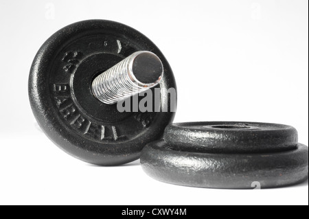 Eine verstellbare Hantel Stockfoto
