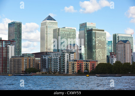 Canary Wharf, das Bankenviertel von London, Isle of Dogs, England, UK Stockfoto