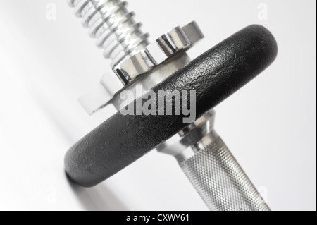 Eine verstellbare Hantel Stockfoto