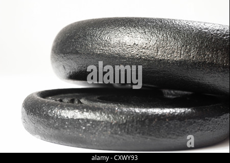 Eine verstellbare Hantel Stockfoto