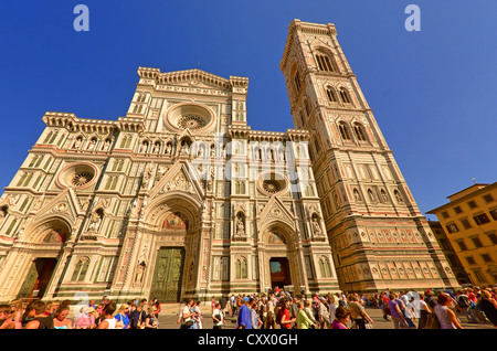 Die Basilica di Santa Maria del Fiore ist die Hauptkirche von Florenz, Italien. Stockfoto