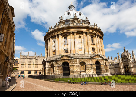 Blick auf die Radcliffe Camera Gebäude, Oxford, UK Stockfoto