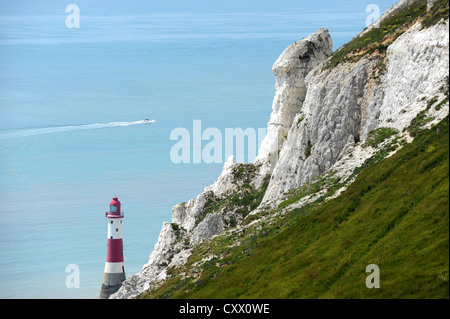 Beachy Head Leuchtturm von Beachy Head betrachtet Stockfoto