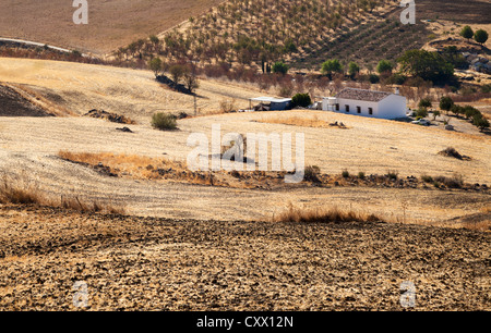 alte Villa in der Nähe von Montecorto in Andalusien, Spanien Stockfoto