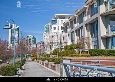 Moderne Wohnung oder Eigentumswohnung-komplexe in der Stadt Vancouver, British Columbia, Kanada. Stockfoto